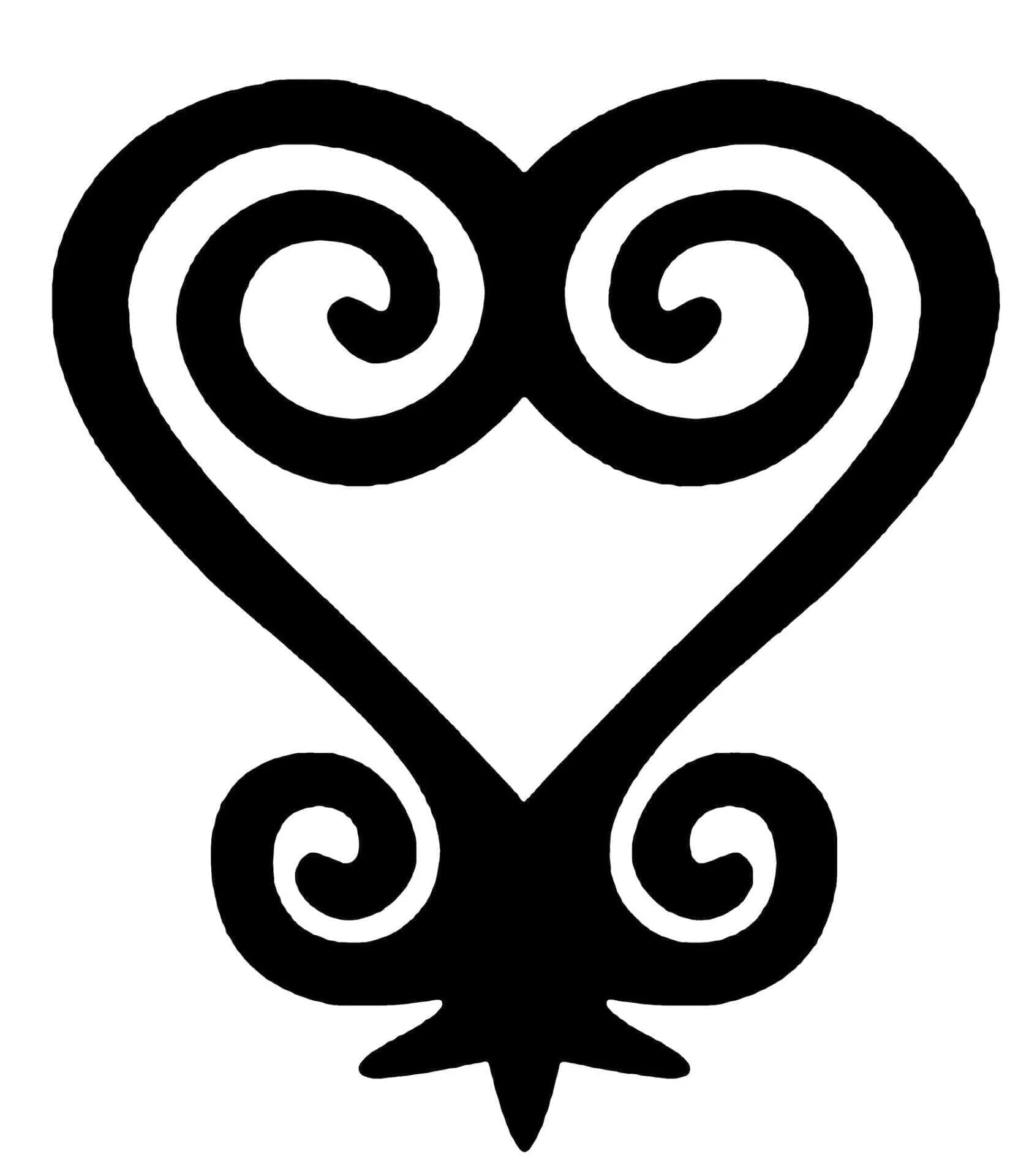 Adinkra symbol for strength and humility